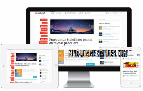 Sensational Free Blogger Template