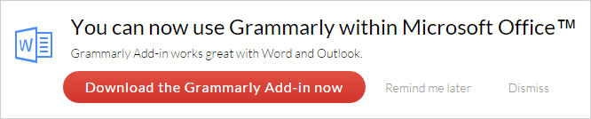 Grammarly Word Add-In