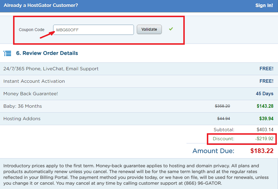HOSTGATOR DISCOUNT