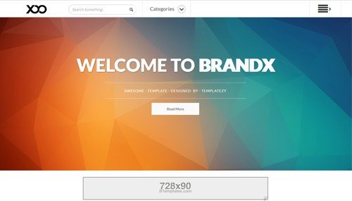 BrandX Free Blogger Template