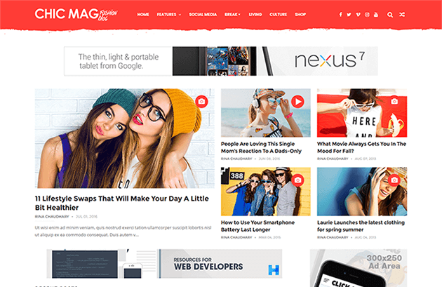 ChicMag Fashion Free Blogger Template